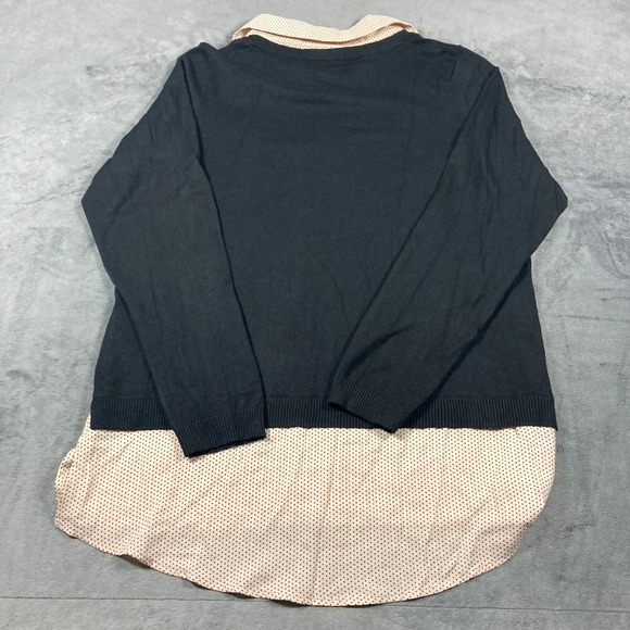 New Adrianna Papell women's sweater with built in shirt size L - Picture 4 of 7